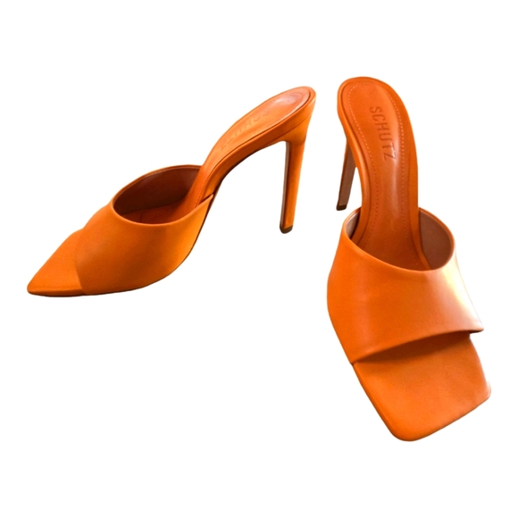 Schutz Orange Heels - Picture 5 of 5